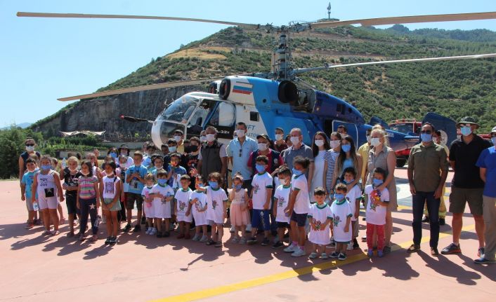 Çevreci minikten Orman Müdürüne gülümseten soru; "Helikopteri siz mi yaptınız"