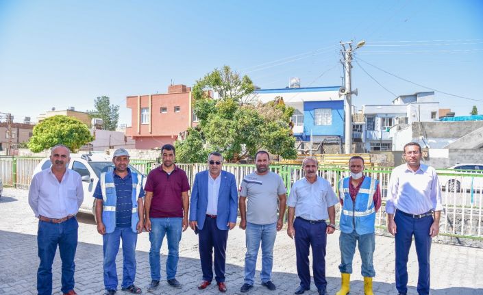 Ceylanpınar Antep Deresi’nde temizlik ve ilaçlama çalışmaları başladı