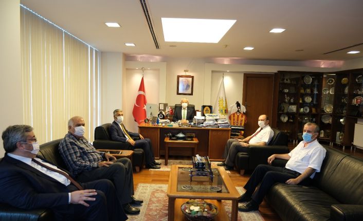 Edirne Vergi Dairesi Başkanı Aslan, ETSO Başkanı Zıpkınkurt ile bir araya geldi