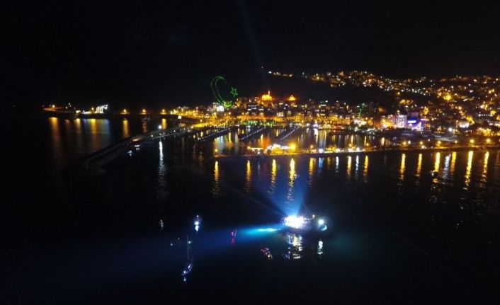 Finike’de 30 Ağustos kutlamaları ses ve ışık gösterisi ile sona erdi