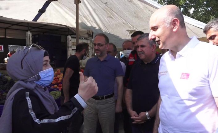 Gurbetçi vatandaştan Bakan Karaismailoğlu’na: “Avrupa’da da sel oldu ama buradaki ilgi gözlerimi yaşarttı”