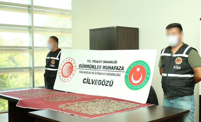 Hatay’da 2 bin 533 adet tarihi sikke ele geçirildi