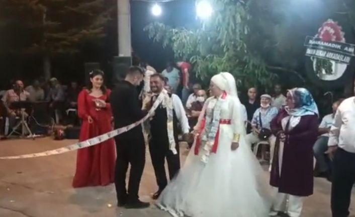 Isparta’da arkadaşlarından damada üzerinde 2 bin lira olan 50 metrelik kurdele