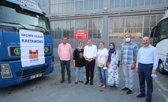 Kastamonu için yardım tırı yola çıktı