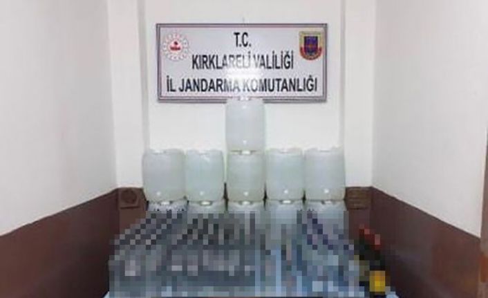 Kırklareli merkezli üç ilde sahte içki operasyonu: 1 ton 152 litre sahte içki ele geçirildi