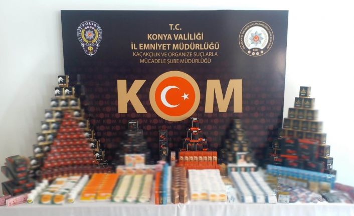 Konya’da 6 bin 92 adet kaçak cinsel içerikli ürün ele geçirildi