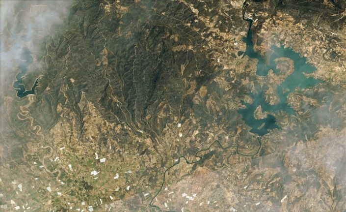 Manavgat ve Marmaris’teki orman yangınları Göktürk-1 ve Göktürk-2 uydularınca fotoğraflandı