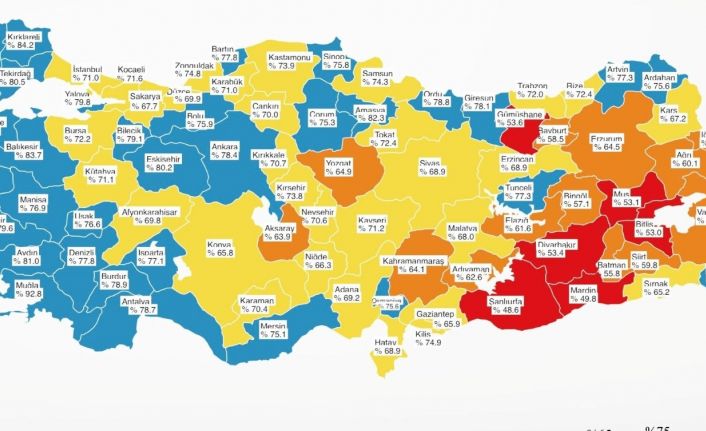 Mersin, aşılamada mavi kategoride