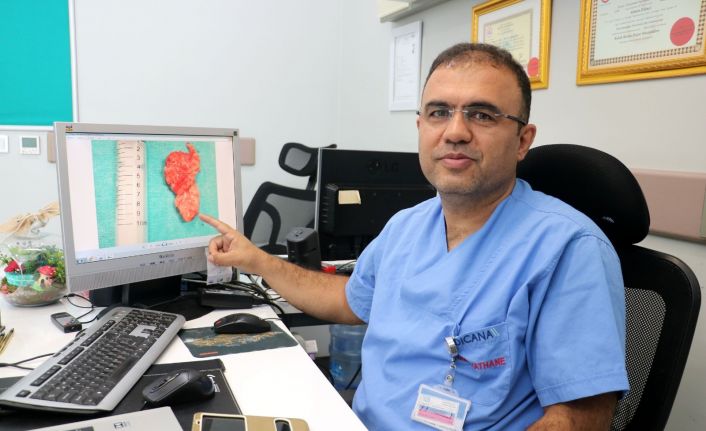 Nefes almakta güçlük çekiyordu burnundan 10 santimetre tümör alındı