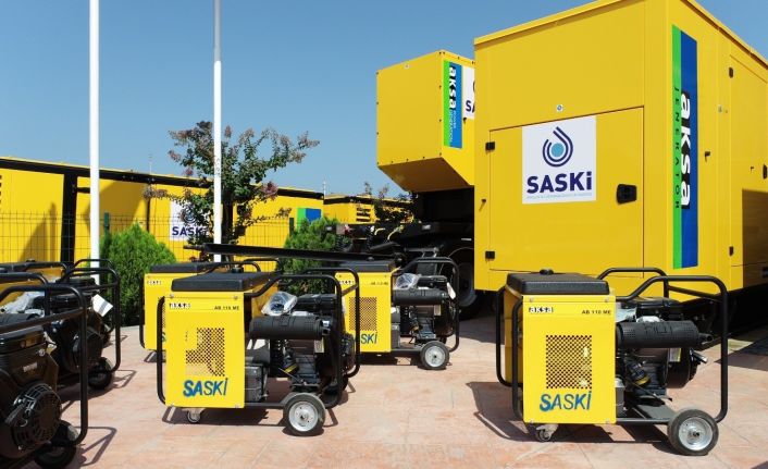 SASKİ’den 8,1 milyonluk yatırım: 34 jeneratör alındı