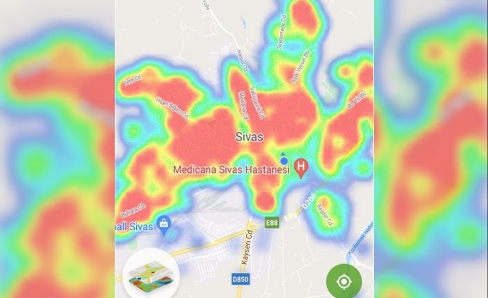 Sivas’ın  corona virüs risk haritası kırmızı alarm veriyor