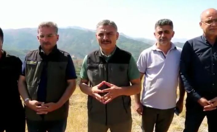Tunceli Valisi Mehmet Ali Özkan: “4 noktada devam eden yangının 3 noktası tamamen söndürüldü”