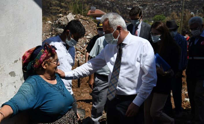 Vali Seymenoğlu: “Yangın bölgesindeki zararlar karşılanacak"