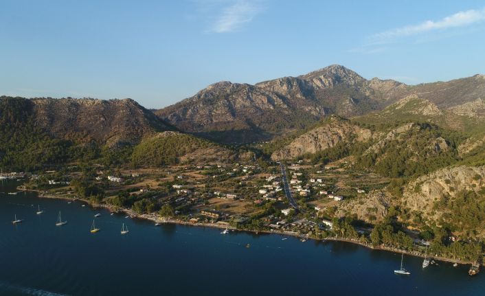 Yangının acı tablosu Marmaris’te havadan görüntülendi