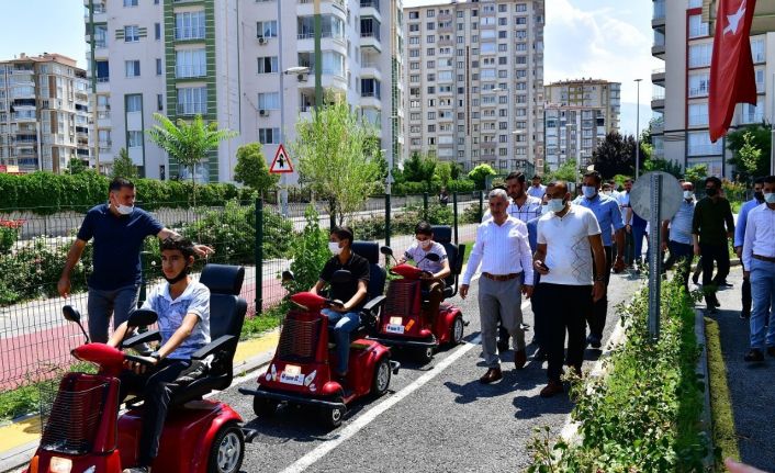 Yeşilyurt’ta trafik eğitim parkı, Kur’an kursu öğrencilerini ağırlıyor