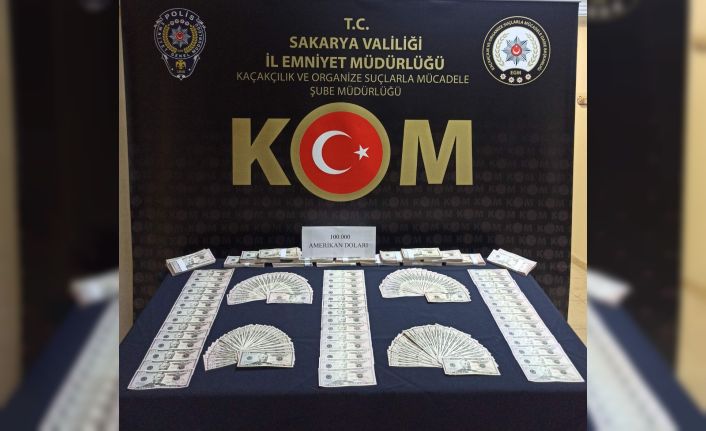 100 bin sahte doları piyasaya sürmek isterken yakayı ele verdiler