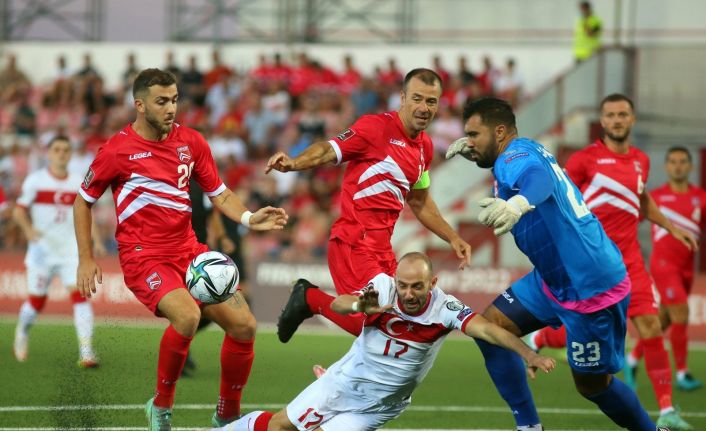 2022 FIFA Dünya Kupası Elemeleri: Cebelitarık: 0 - Türkiye: 0 (İlk yarı)