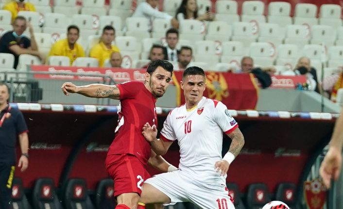 2022 FIFA Dünya Kupası Elemeleri: Türkiye: 2 - Karadağ: 1 (İlk yarı)