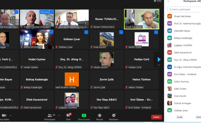 ADÜ Ziraat Fakültesi, 14. Ulusal Tarım Ekonomisi Kongresi’ni gerçekleştirdi
