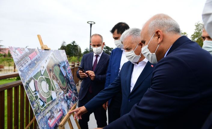 AK Parti Genel Başkan Vekili Yıldırım ve Bakan Kurum Millet Bahçesi’nde incelemelerde bulundu