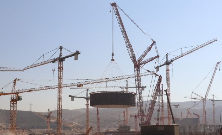 Akkuyu NGS’nin ikinci güç ünitesine iç koruma kabuğunun ikinci katmanı kuruldu