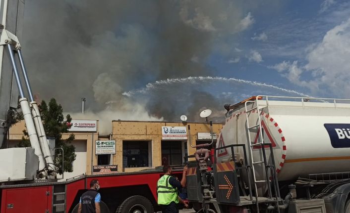 Ankara Organize Sanayi Bölgesinde yangın