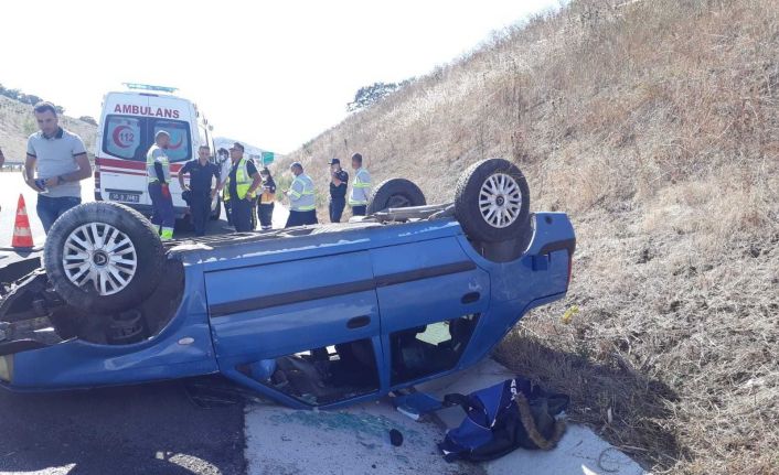 Balıkesir’de otoyolda trafik kazası: 1 yaralı
