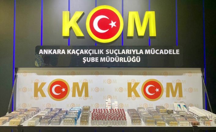 Başkentte yabancı uyruklu bir şahsın üzerinden 31 bin 770 adet tıbbi ilaç bulundu