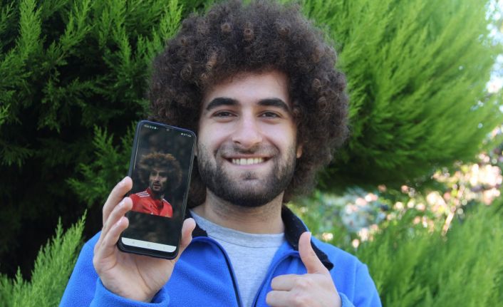 Belçikalı futbolcu Fellaini’nin benzeri Sinop’ta