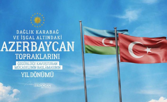 Cumhurbaşkanı Erdoğan: "Azerbaycan topraklarını özgürlüğüne kavuşturan şanlı mücadelenin yıl dönümü Anım Günü’nde tüm şehitlerimizi rahmetle yad ediyorum"