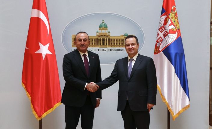 Dışişleri Bakanı Çavuşoğlu, Sırbistan Ulusal Meclisi Başkanı Daçiç ile görüştü