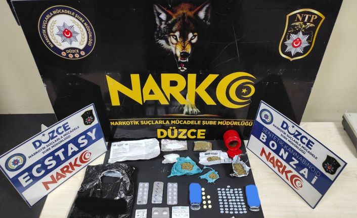Düzce polisinden uyuşturucu operasyonu