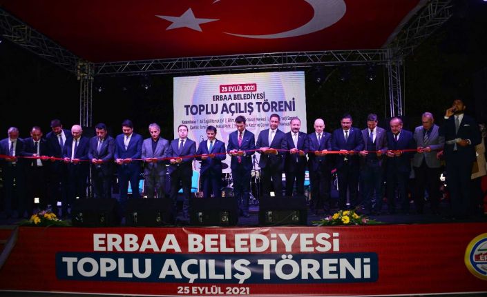Erbaa’da 60 milyon TL’lik yatırımlar için toplu açılış töreni