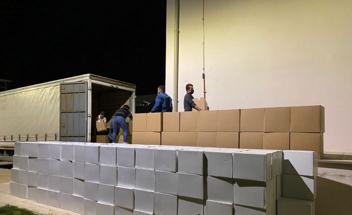 Eskortlu sigara kaçakçılığına polis geçit vermedi