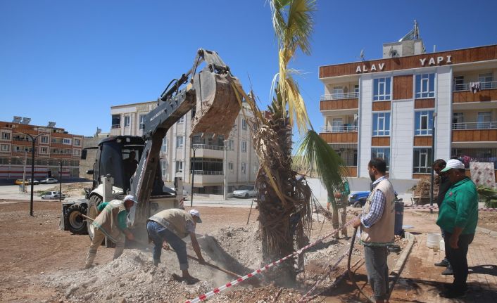 Haliliye’de parklarda sonbahar hazırlığı