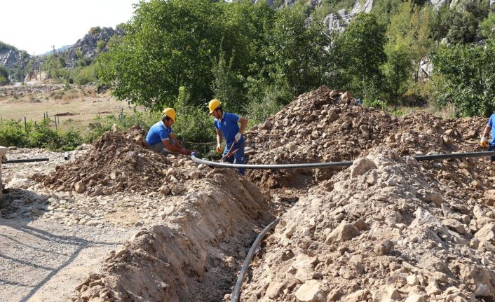İbradı’da içme suyu çalışması