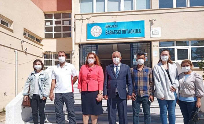 İl Milli Eğitim Müdürü Kalkan Babaeski’de incelemelerde bulundu