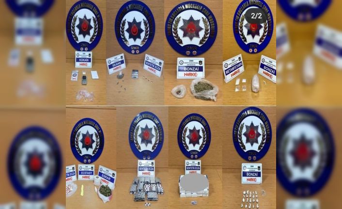 İzmir polisi zehir tacirlerine göz açtırmıyor: 10 tutuklama