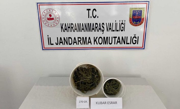 Kahramanmaraş’ta bir evin kilerinde uyuşturucu ele geçirildi