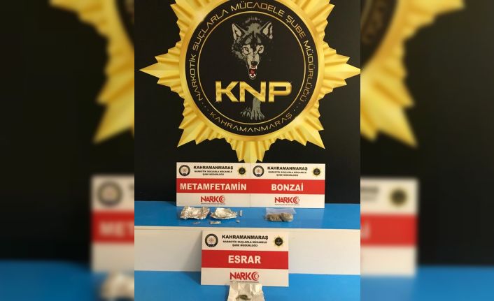 Kahramanmaraş’ta uyuşturucuya 3 tutuklama