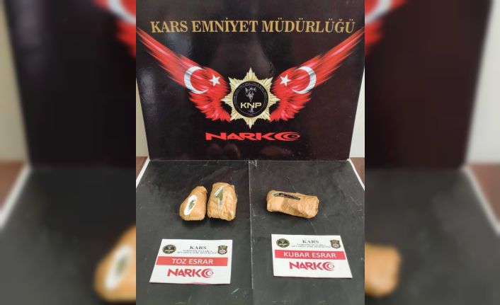 Kars’ta uyuşturucu narkotik köpek Daxo’ya takıldı