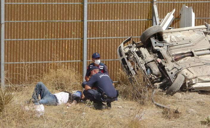 Kayseri’de otomobil şarampole yuvarlandı: 3’ü ağır, 5 yaralı