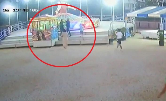 Lunaparkta balerine binme kavgası kamerada