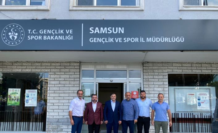 Musa Aydın, Samsun Gençlik ve Spor İl Müdürlüğü’nü ziyaret etti