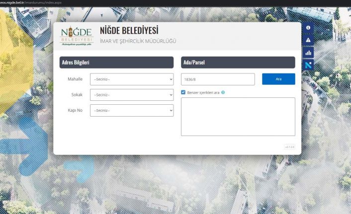 Niğde Belediyesi’nin vatandaşa sunduğu E-imar uygulamasına yoğun ilgi