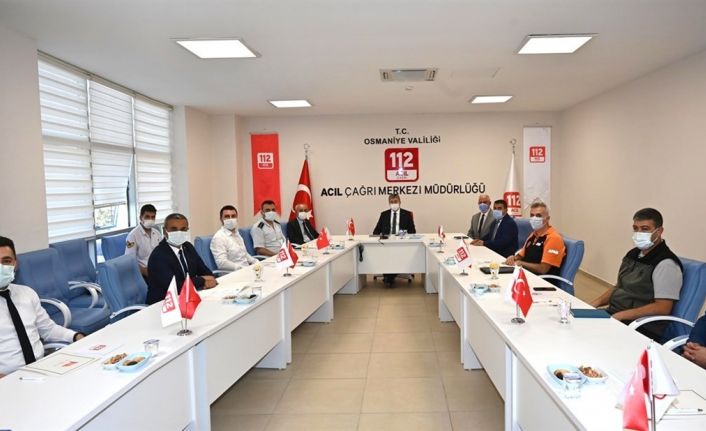 Osmaniye’de Acil Çağrı Merkezi İl Koordinasyon Komisyonu toplandı
