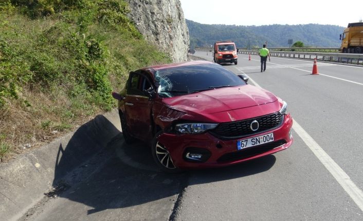 Otomobil ile tır çarpıştı: 1 yaralı