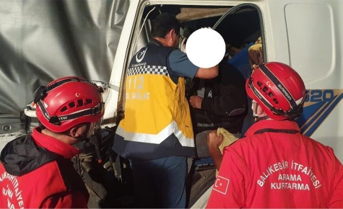 Susurluk’ta trafik kazası 1 yaralı