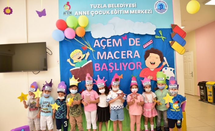 Tuzla Belediyesi Anne Çocuk Eğitim Merkezi’nde ilk ders zili çaldı
