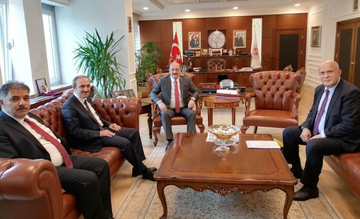 Vali Epcim ve Başkan Pekmezci Bakan Bilgin ile bir araya geldi